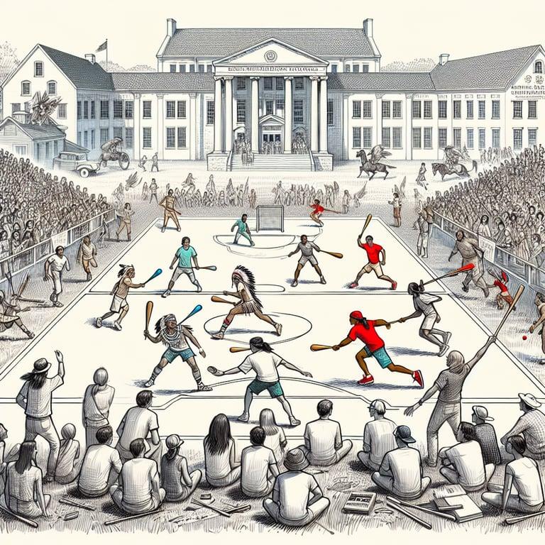 Banner for University of Arkansas Scores with Third Annual Native American Stickball Tournament!