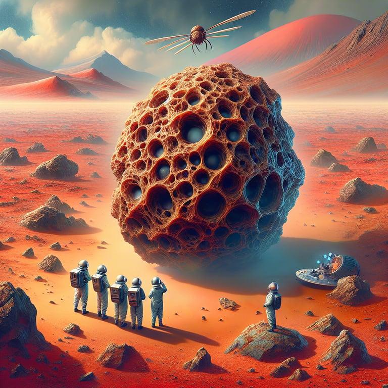 Banner for Mars Rock Baffles Scientists: Could It Be Alien Life or Just a 'Spider Egg' Illusion?