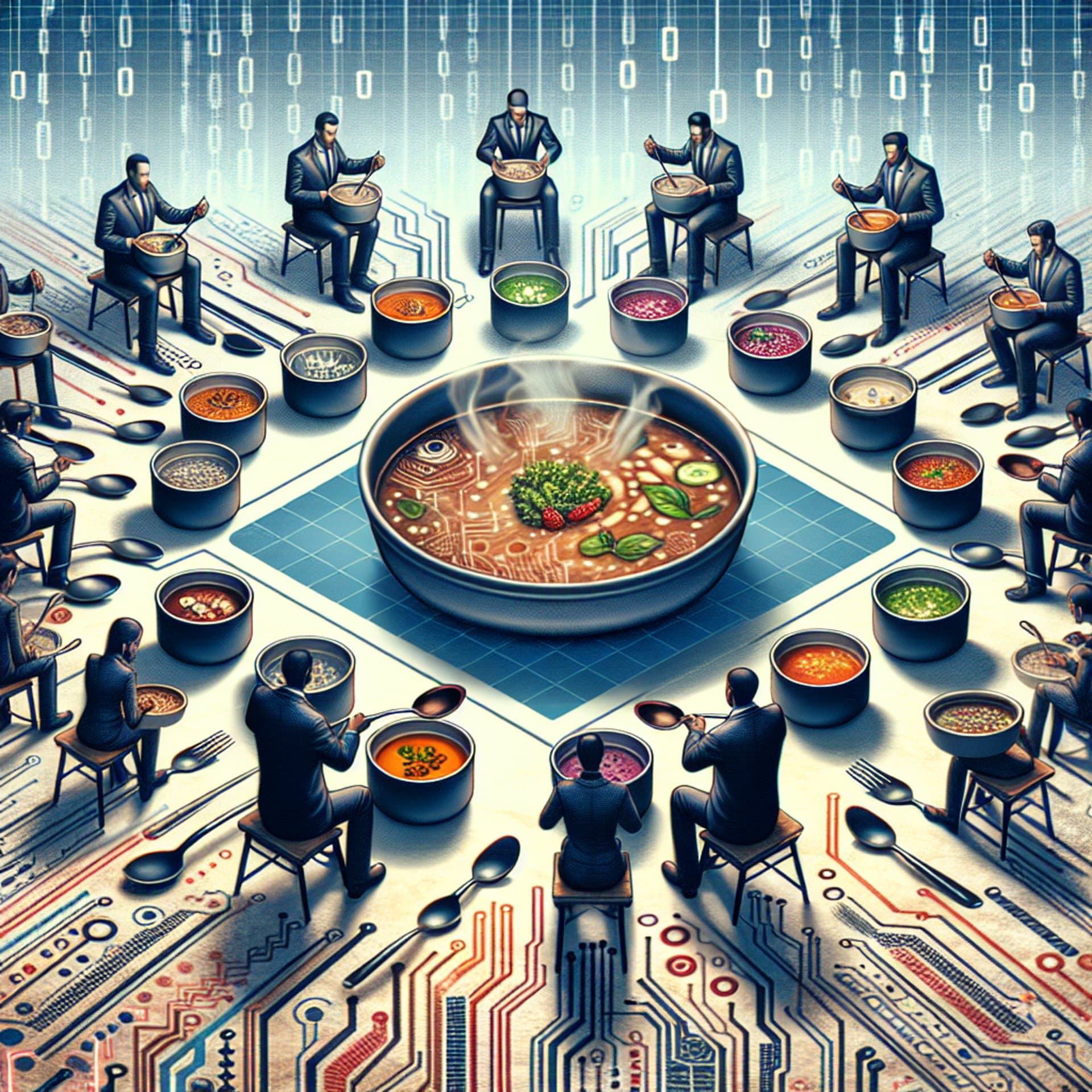 Banner for Silicon Valley's 'Soup Wars': The Delicious Battle for AI Talent