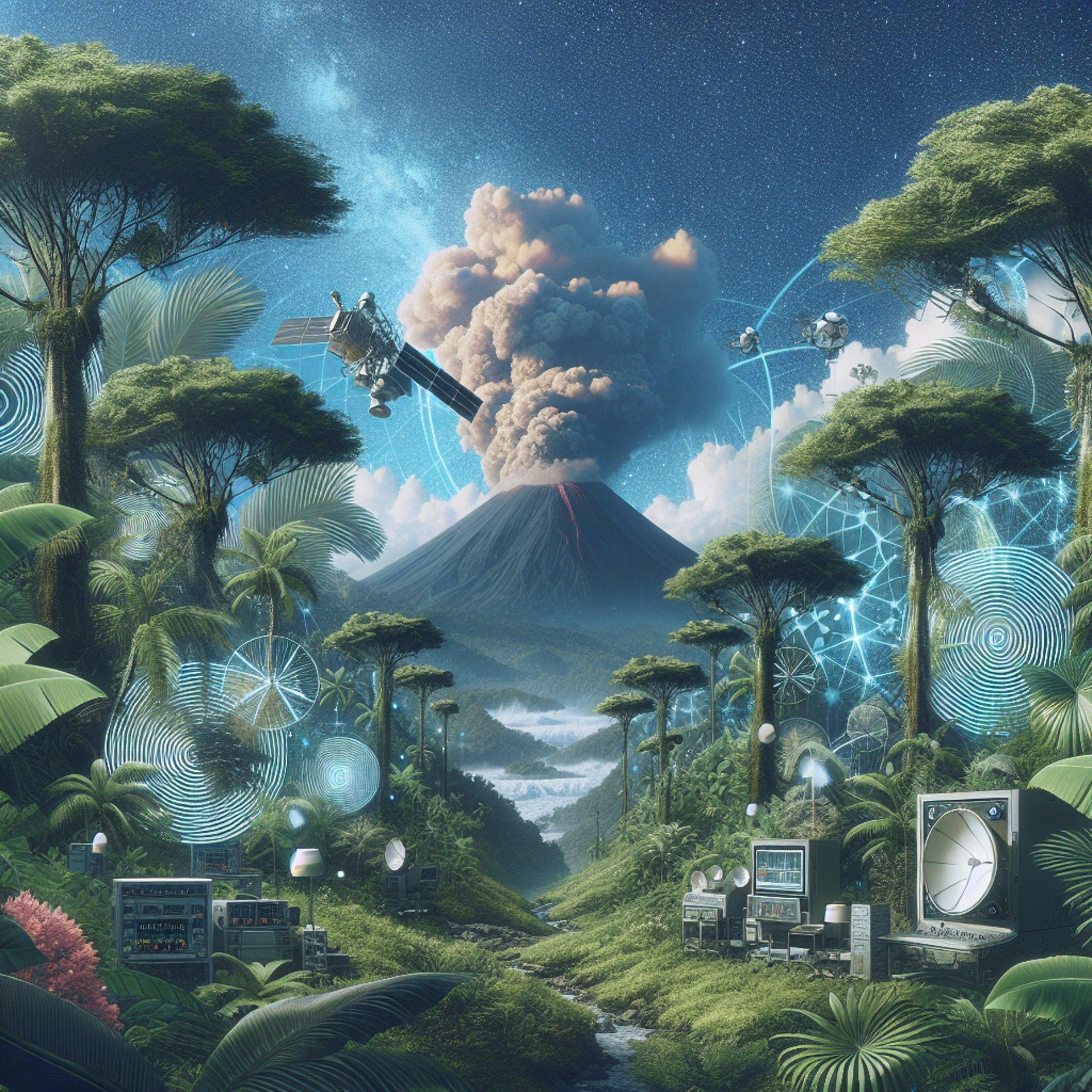 Banner for NASA Turns to Tropical Trees as Nature's Volcano Alarm System