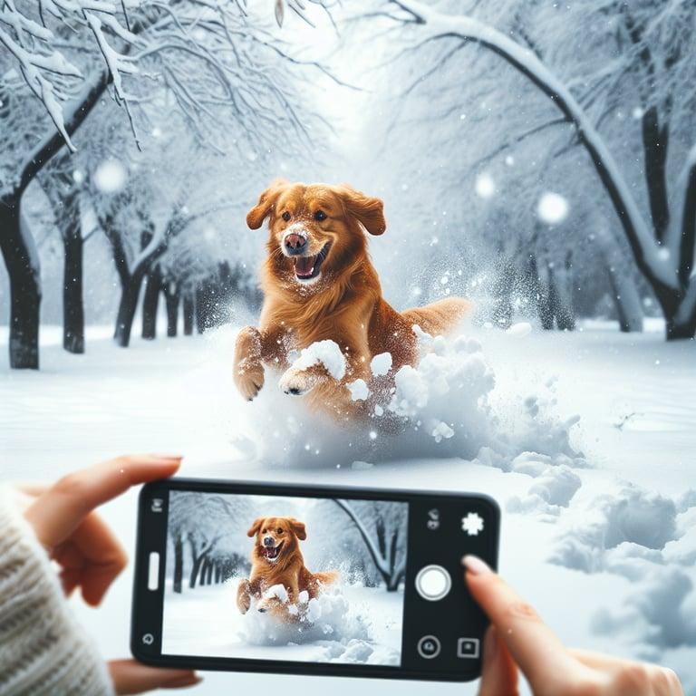 Banner for Golden Retriever Frolics in Snow, Melts Hearts Nationwide on Instagram!