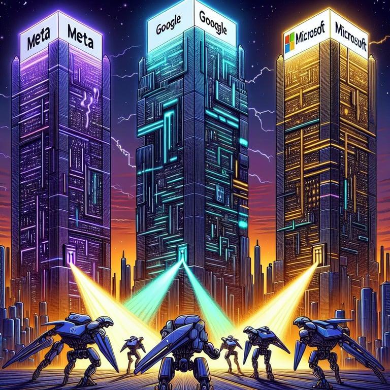 Banner for Meta, Google, and Microsoft's High-Stakes AI Talent Battle