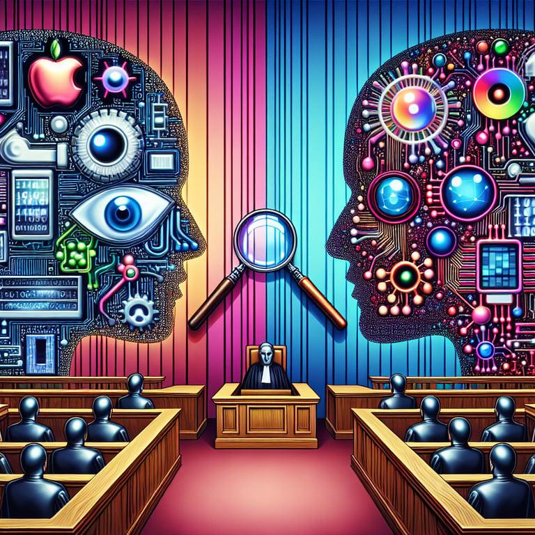 Banner for Apple and Google Face Off with AI in the Courtroom