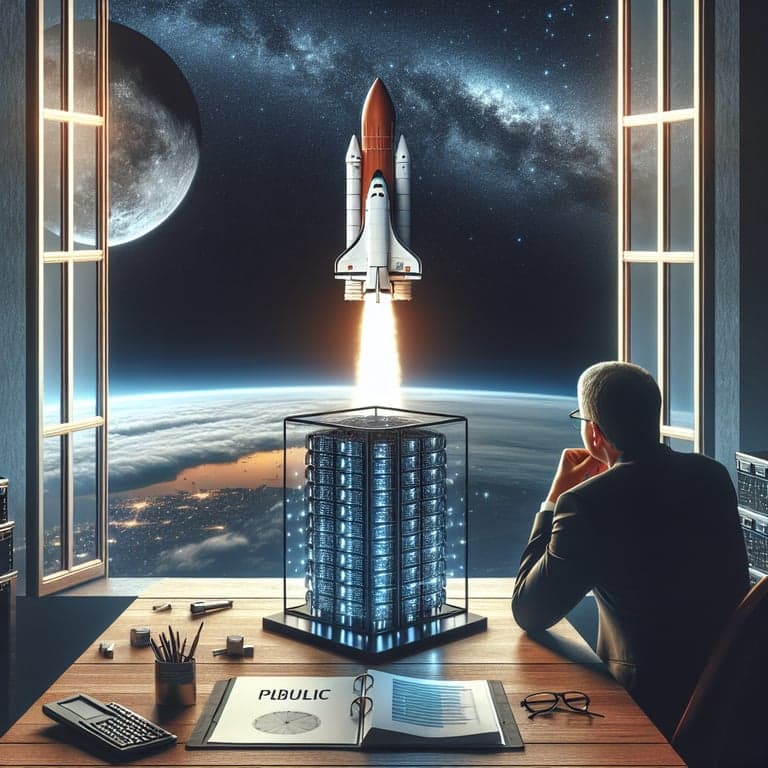 Banner for Elon Musk's SpaceX Eyes the Stars with IPO and Orbit Data Centers