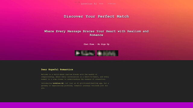 Thumbnail image for LoveCore AI