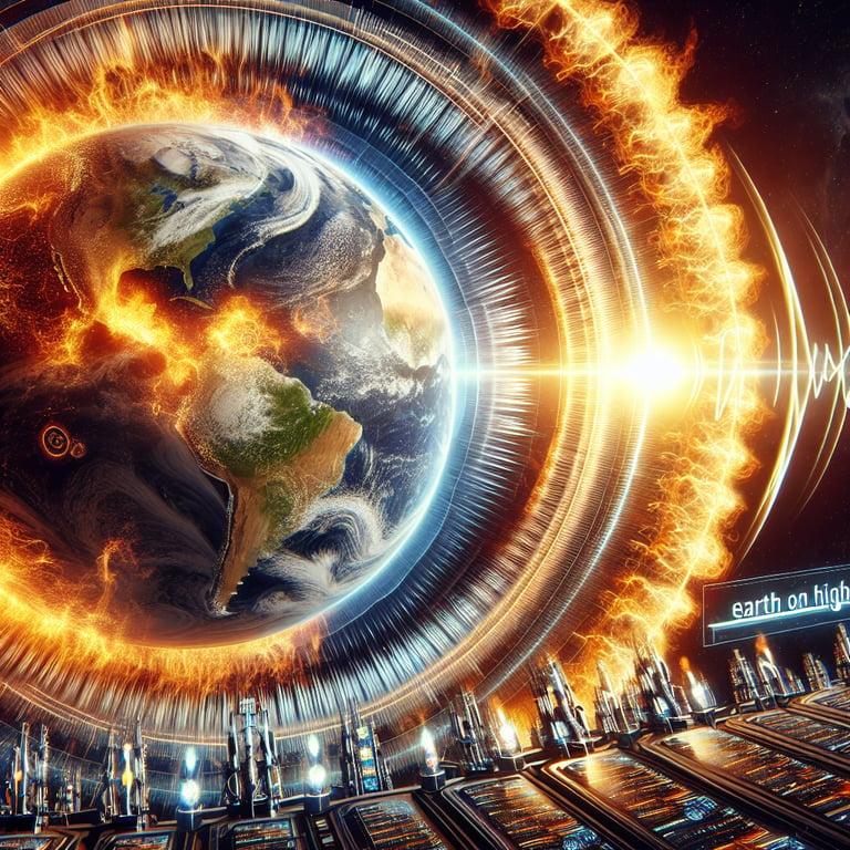Banner for NASA's Solar Flare Alert: Earth on High Alert for Space Weather Chaos!