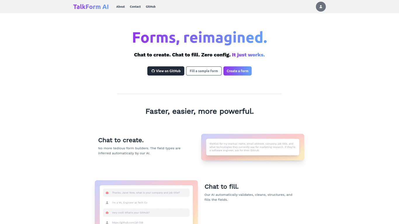 TalkForm.ai screenshot