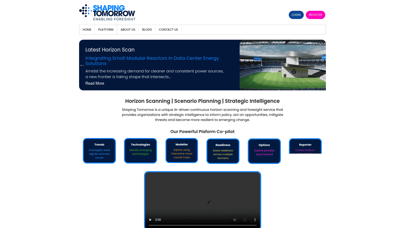 Shaping Tomorrow screenshot