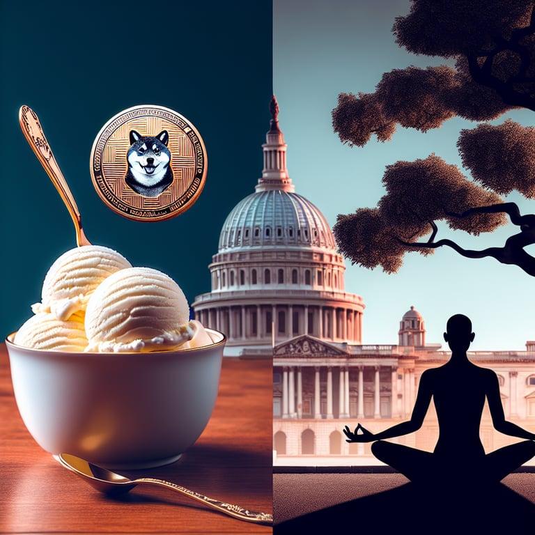Banner for Elon Musk's White House Retreat: Häagen-Dazs, Dogecoin and Buddha Musings