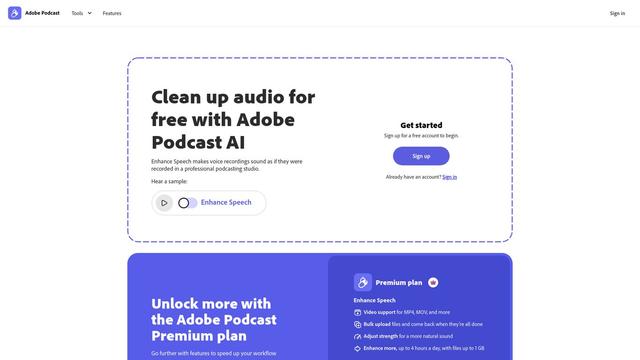 Thumbnail image for Adobe Audio Enhancer