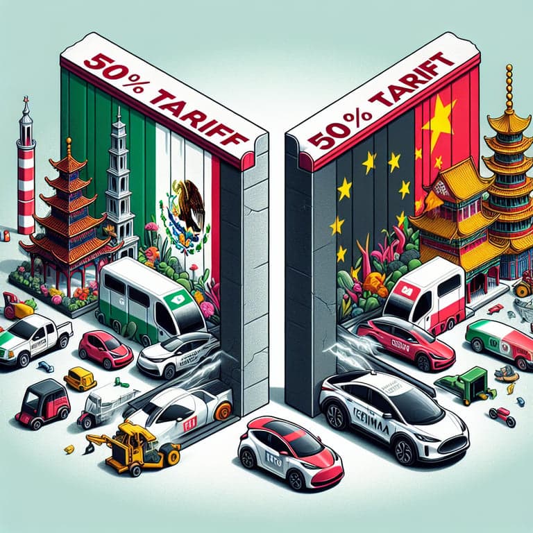Mexico's 50% Tariff on Chinese EVs: Tesla and BYD in the Crosshairs