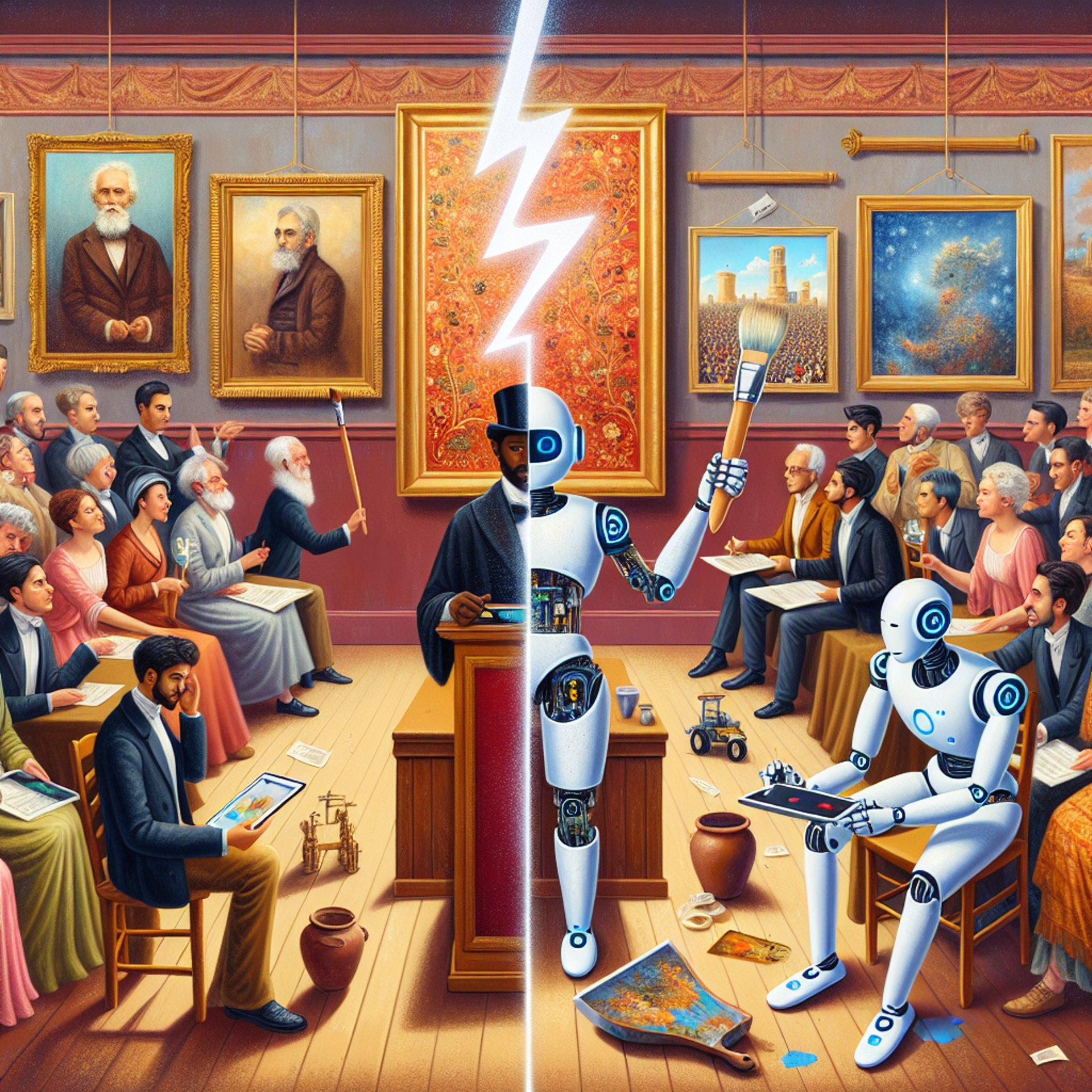 Banner for Christie's AI Art Auction Sparks Debate: Revolutionizing Art or Exploiting Artists?