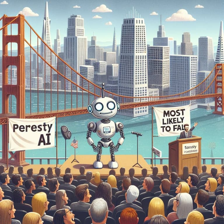Banner for Perplexity AI Raises Eyebrows at San Francisco Conference as 'Most Likely to Fail'
