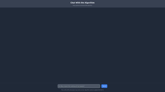 Thumbnail image for Chat With Twitter Algorithm
