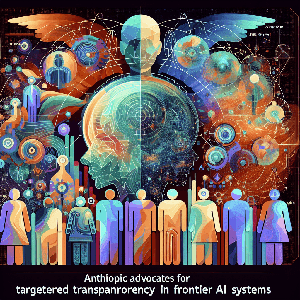 Anthropic Advocates for Targeted Transparency in Frontier AI Systems