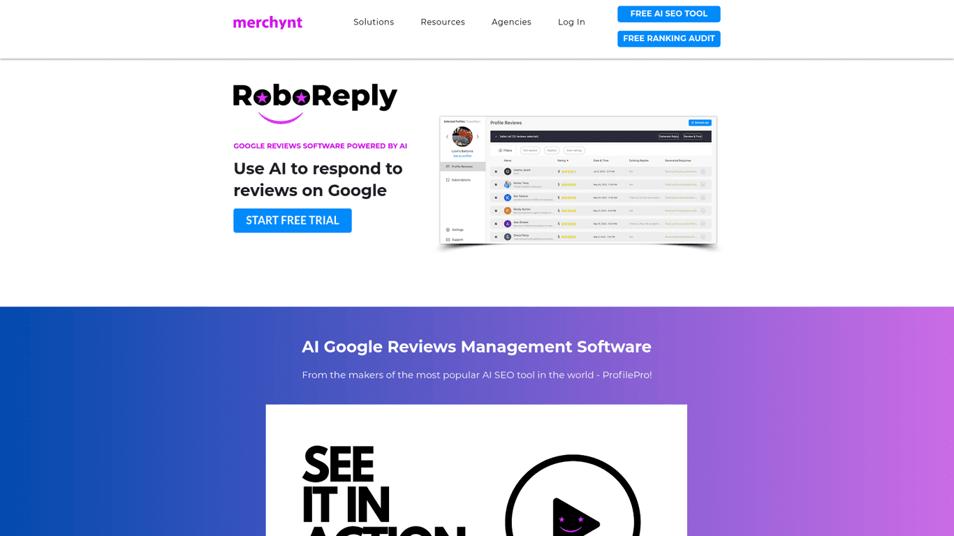 RoboReply screenshot