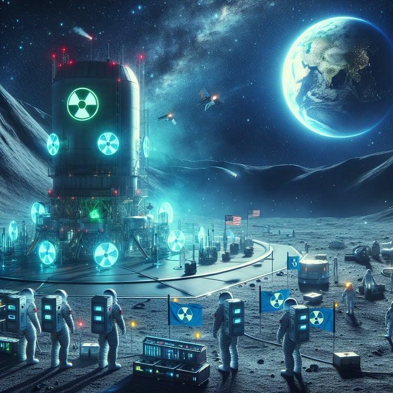 Banner for NASA's Bold Leap: Nuclear Power on the Moon by 2030!