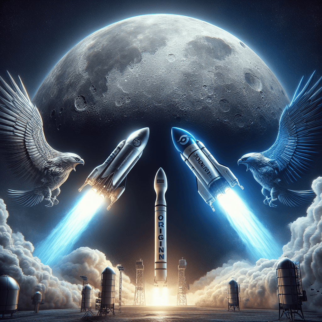 Banner for Elon Musk and Jeff Bezos Intensify Space Race for Lunar Dominance