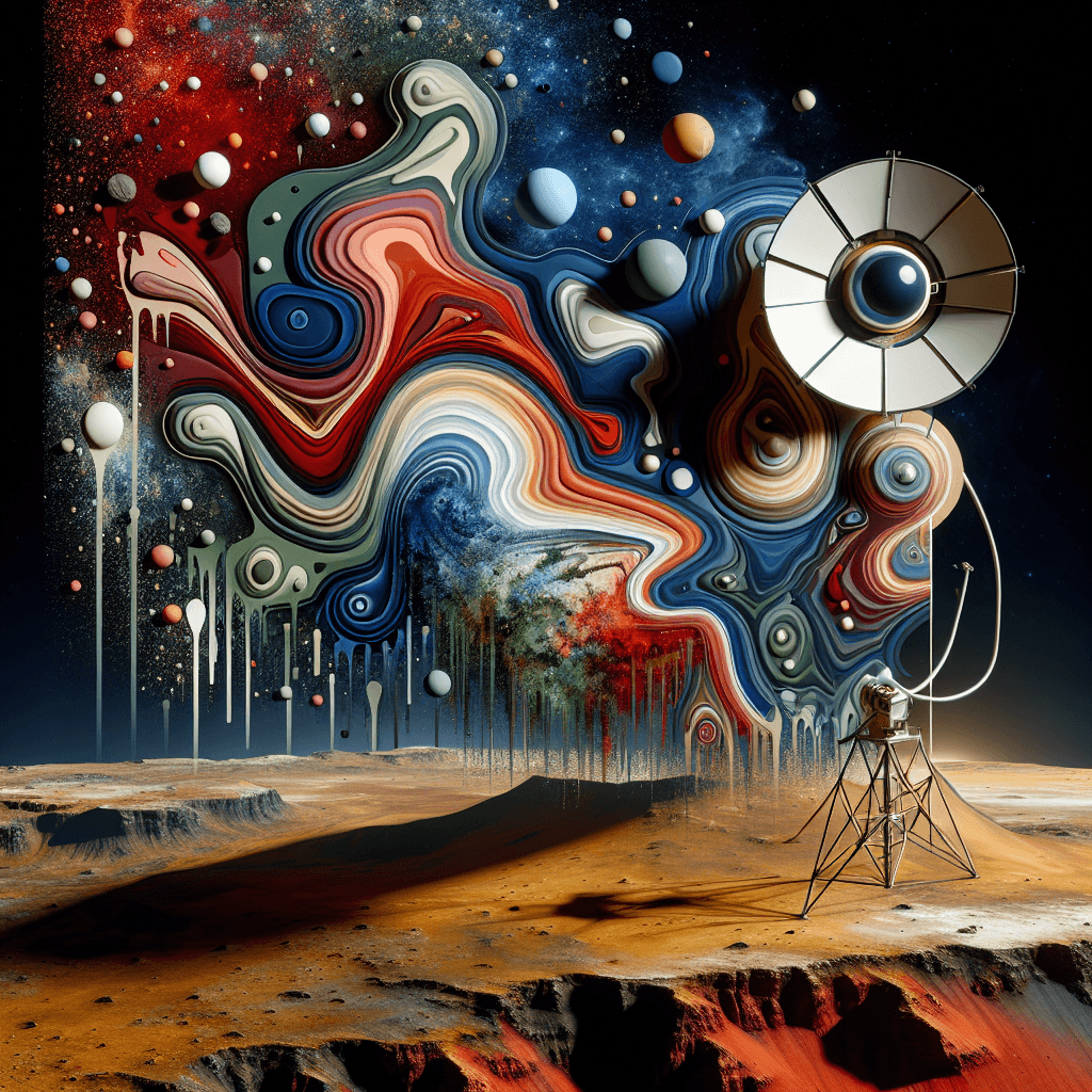 Banner for Mars' Surface Looks Like a Drippy Art Project, Thanks to NASA's Satellite