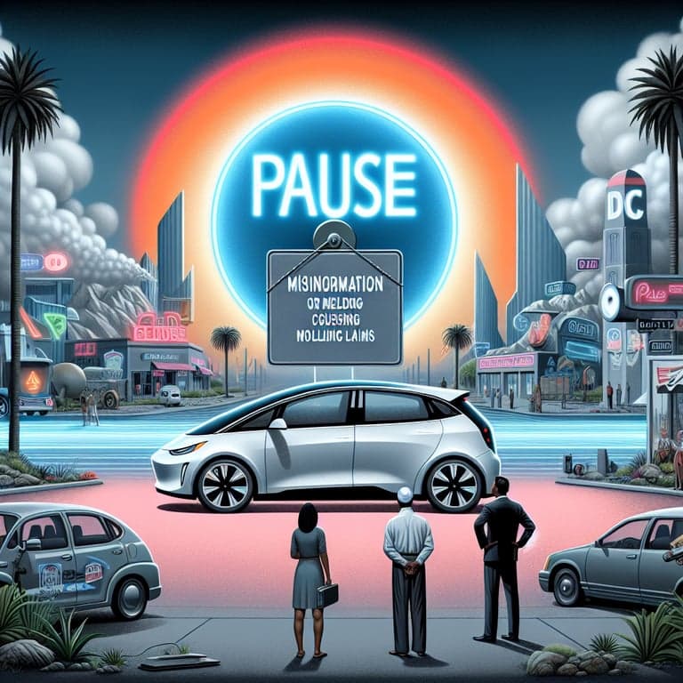 Banner for California DMV Moves to Pause Tesla Sales Over Autopilot Misleading Claims