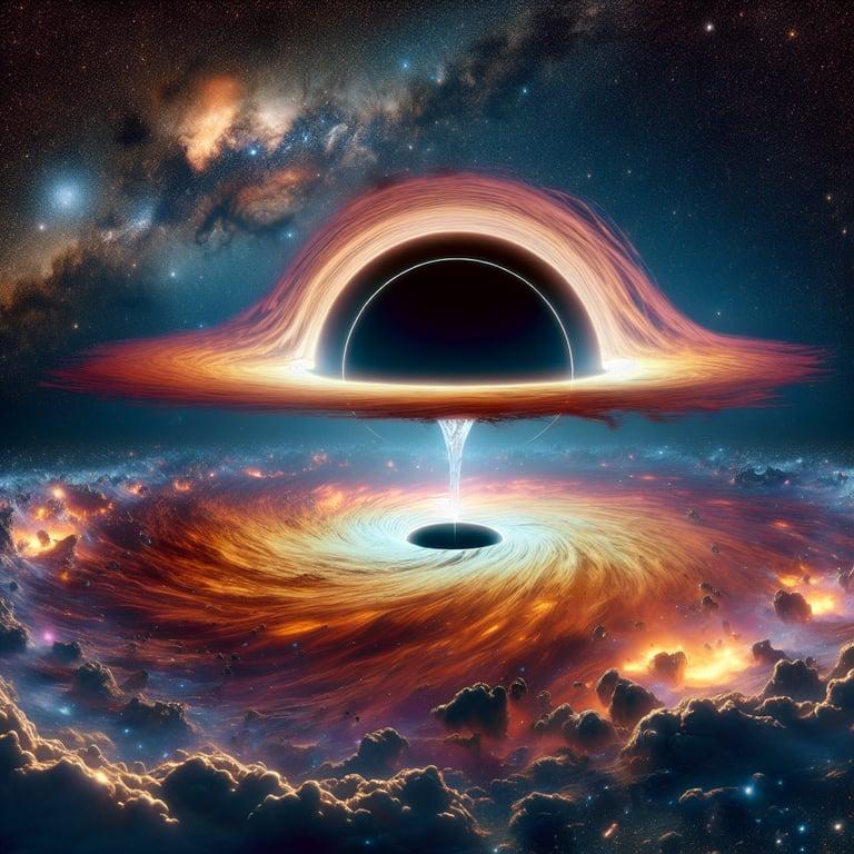 Banner for NASA's Hubble Catches a Galactic Drama: Runaway Black Hole Gobbles Star 600 Million Light-Years Away