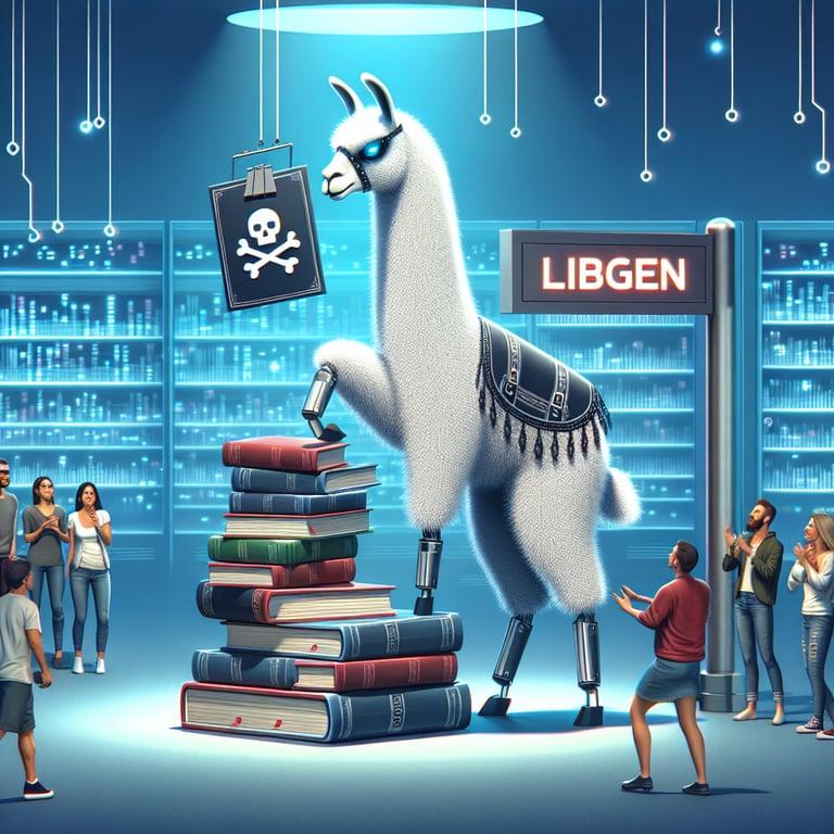 Banner for Meta's Llama AI Stirs Controversy with LibGen's Pirated Books