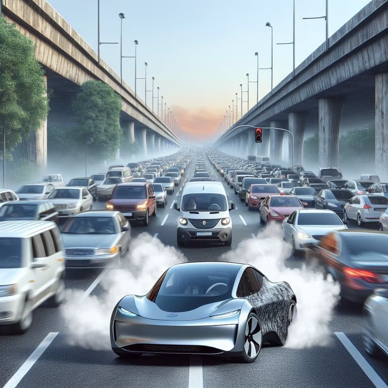 Tesla Driver's Speedy Mistake: Fast Cars Don't Beat Traffic Jams!