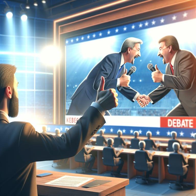 Banner for Elon Musk Gives Thumbs Up to JD Vance's Debate Performance Against Tim Walz