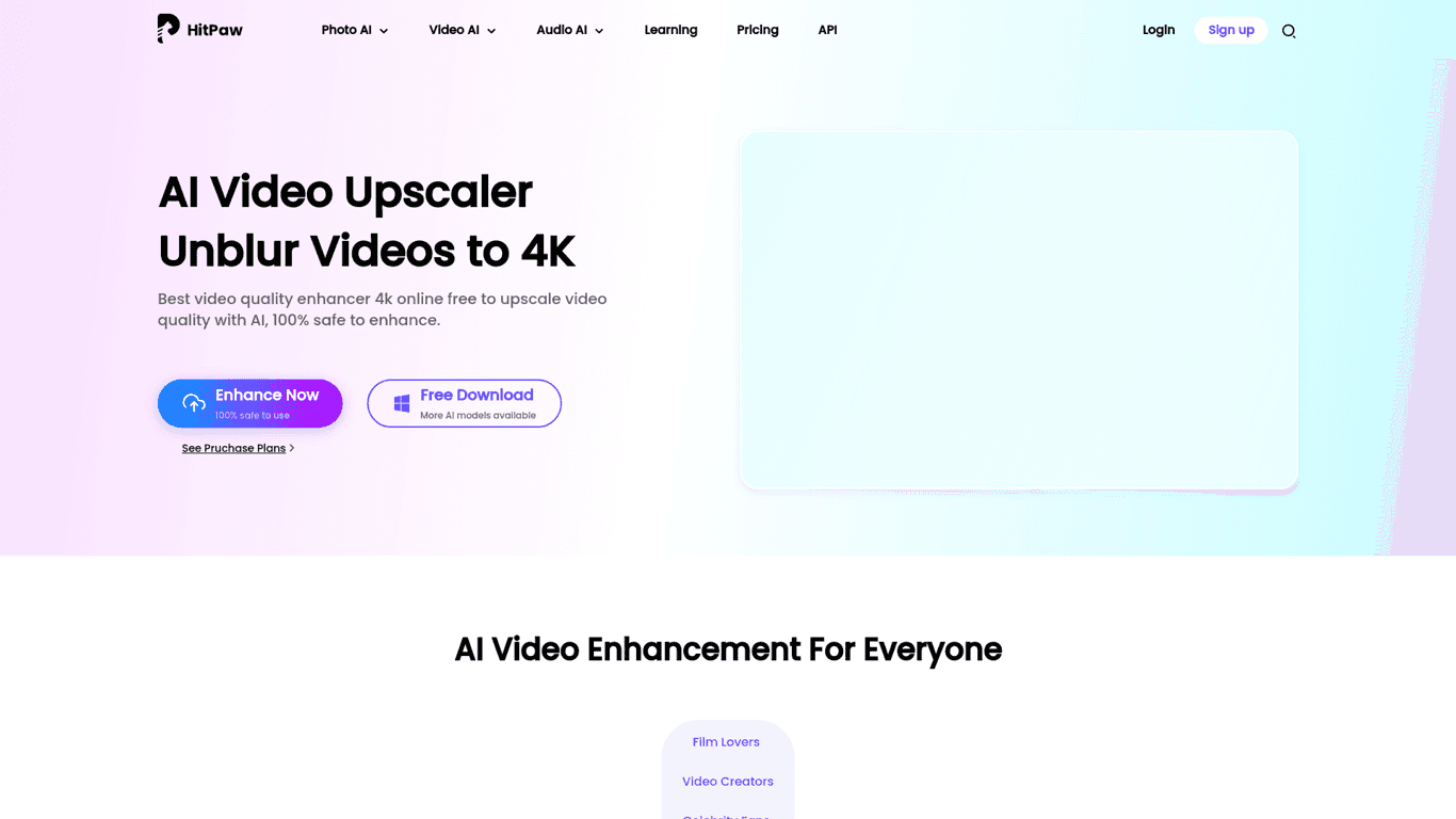 HitPaw Online Video Enhancer screenshot