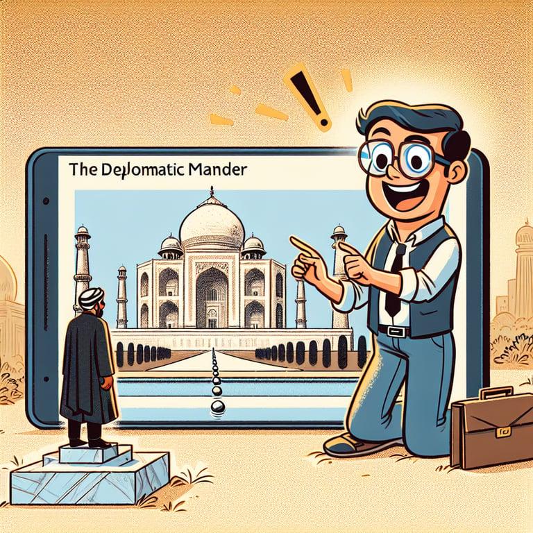 Banner for Elon Musk Gushes Over Taj Mahal During JD Vance's Diplomatic Amble to India!