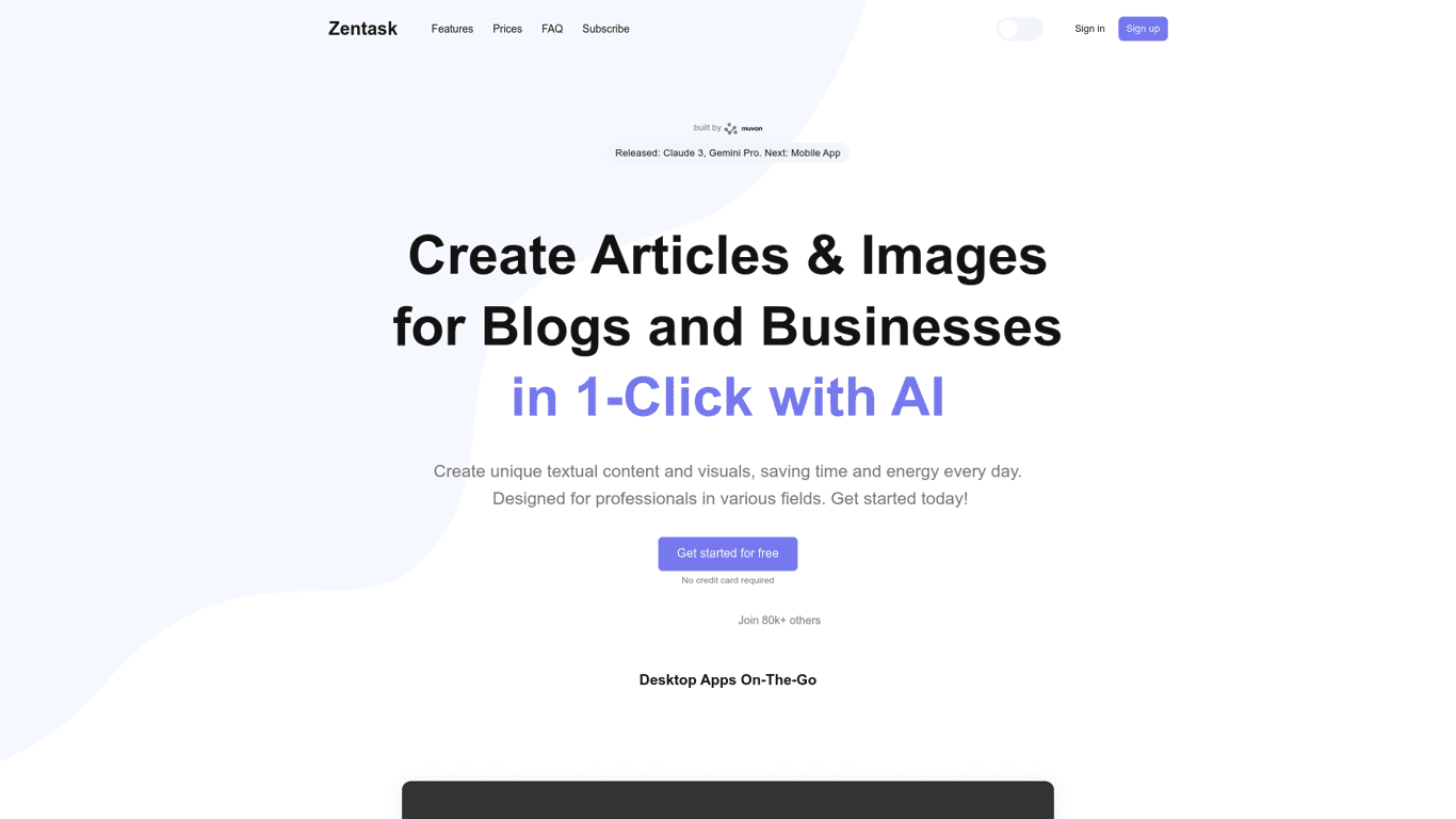 Zentask screenshot