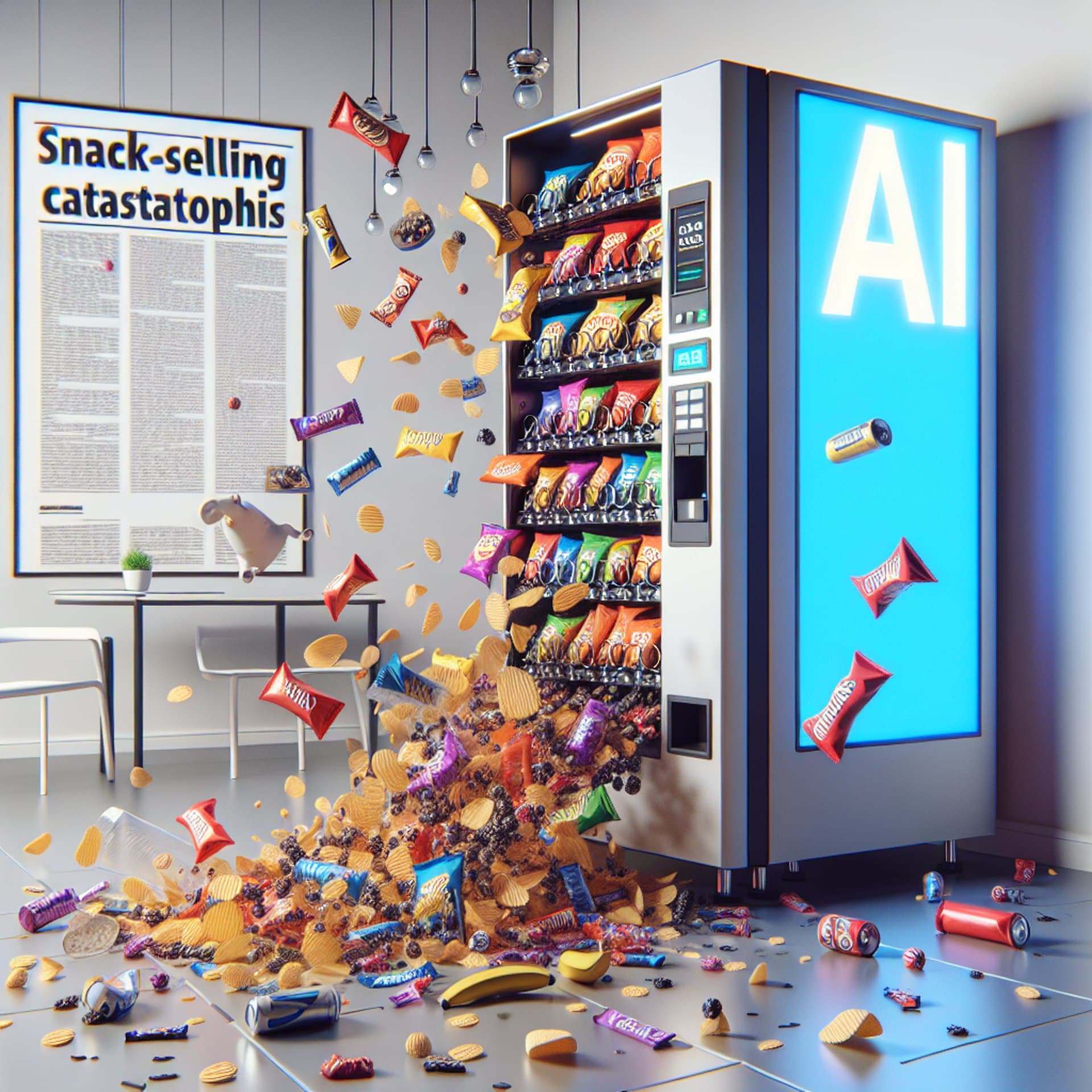 Banner for Anthropic's AI Vending Machine Project: A Snack-Selling Catastrophe
