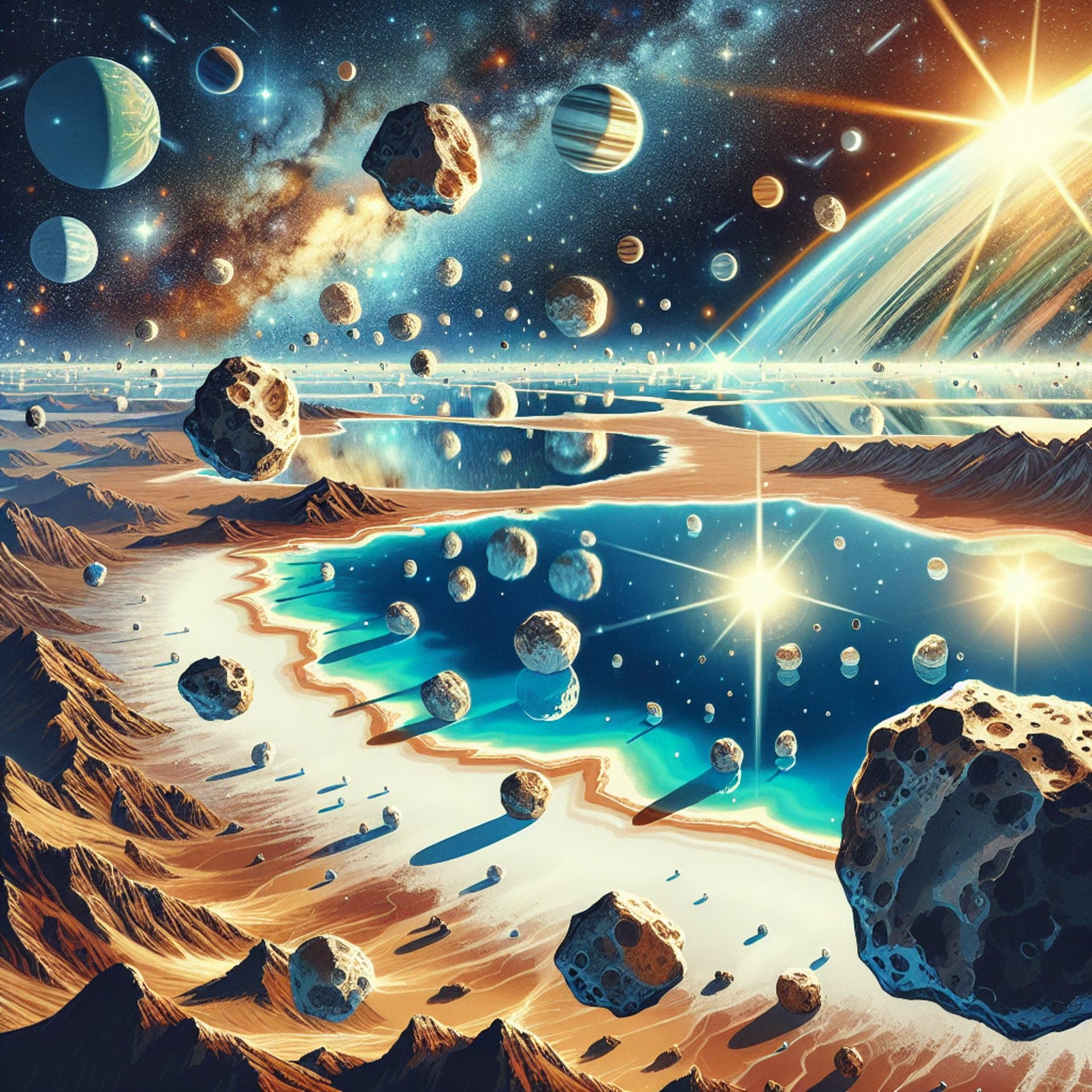 NASA's Astounding Asteroid Find: Space Rocks that Mirror Earth's Salt Lakes!