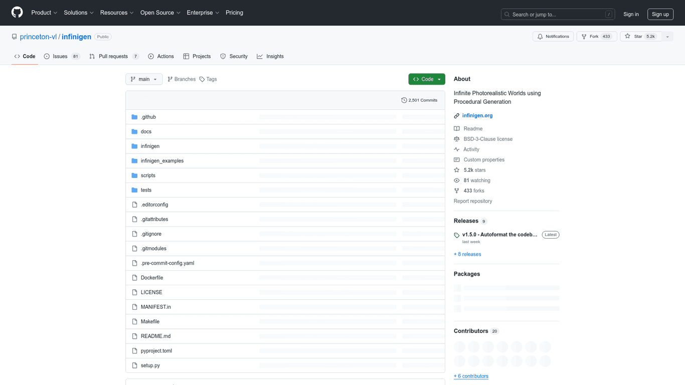 Infinigen screenshot