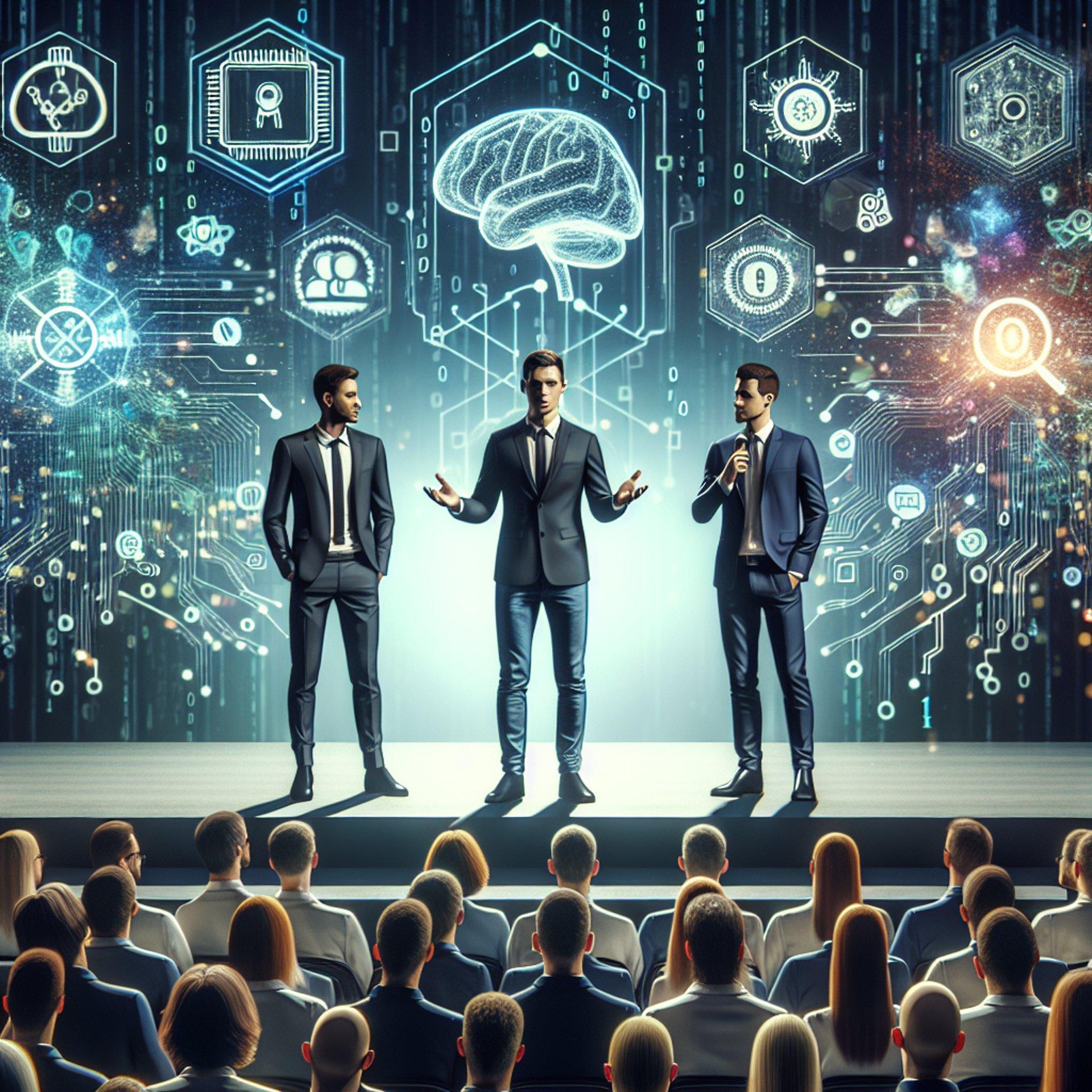 Banner for Sam Altman, Jon Hamm & Tim Draper Take the Stage for an AI-Packed Conversation