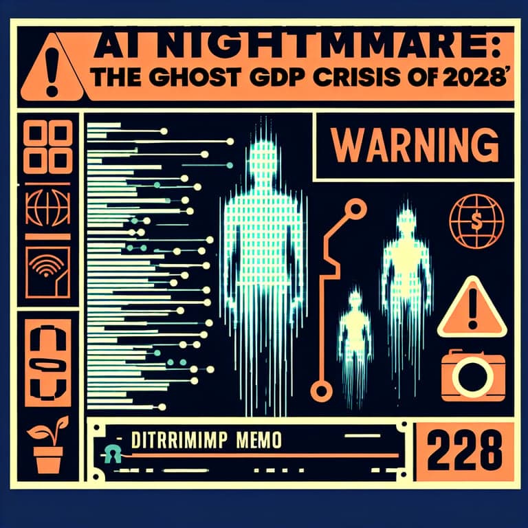Banner for AI Nightmare: The Ghost GDP Crisis of 2028 - A Citrini Memo Warning
