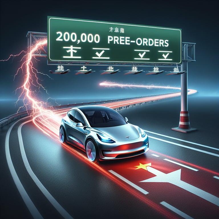 Banner for Tesla's Model Y Zooms Past 200,000 Pre-Orders in China: The Electric Buzz Continues!
