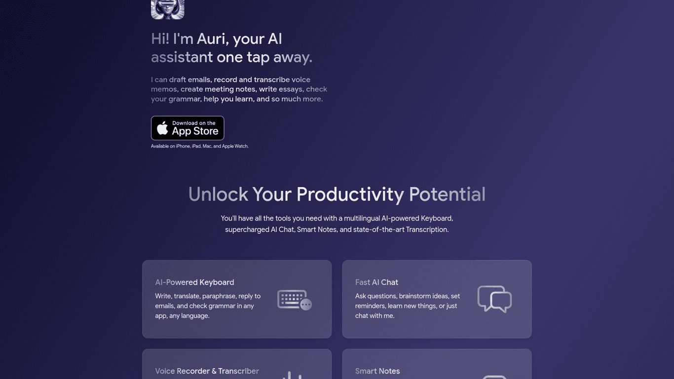 Auri.AI screenshot