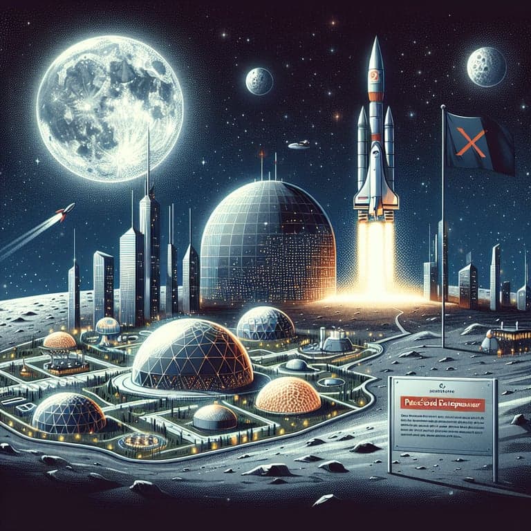 Banner for Elon Musk's Moon City Dream: SpaceX Shifts Gears from Mars to the Moon
