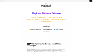 Thumbnail image for Magictool.AI