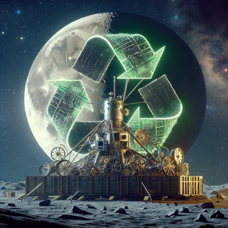 Banner for NASA's Lunarcycle Challenge: Recycling Apollo Era Waste for a Cleaner Space Future!