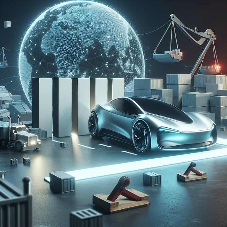 Banner for Elon Musk's Tesla Faces Brakes as Trade War Hits Home