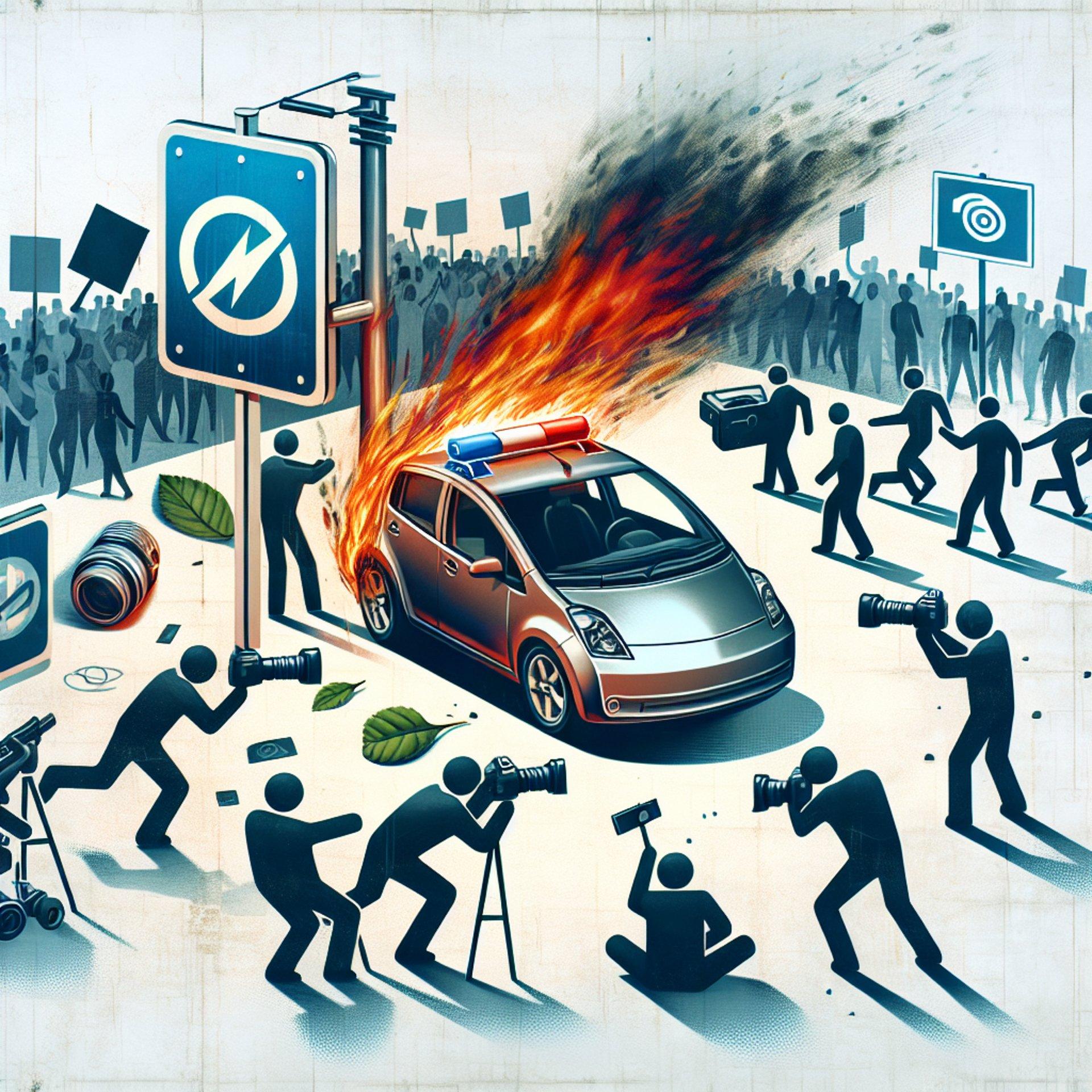 Banner for Road Rage Caught on Camera: Assault Sparks Debate Over Tesla Protests