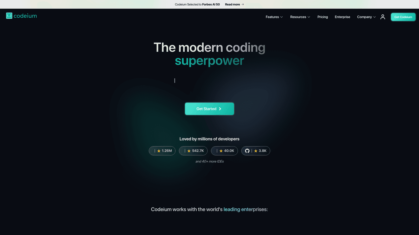 Codeium screenshot