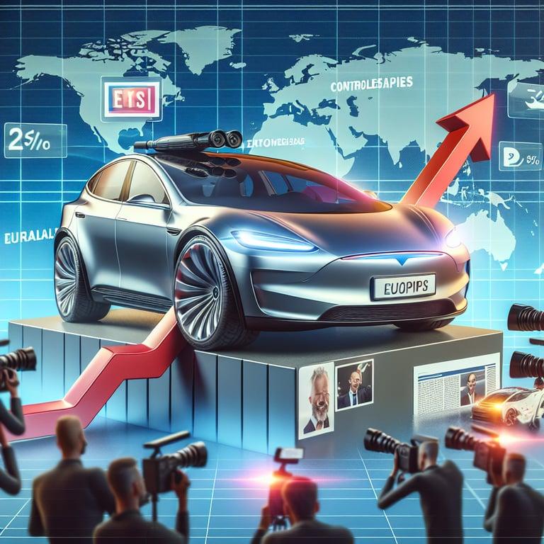 Banner for Tesla's European Sales Plunge Amid Elon Musk's Controversies