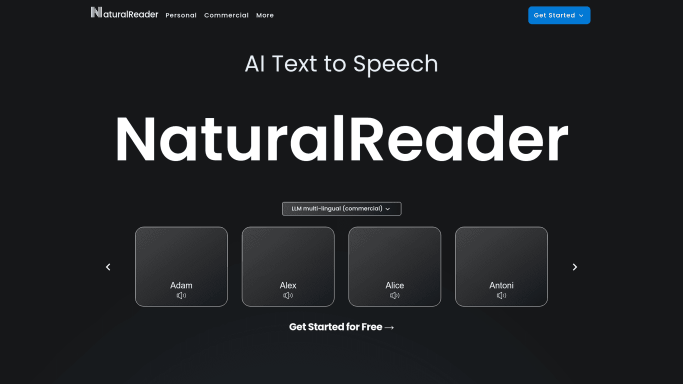 NaturalReader screenshot