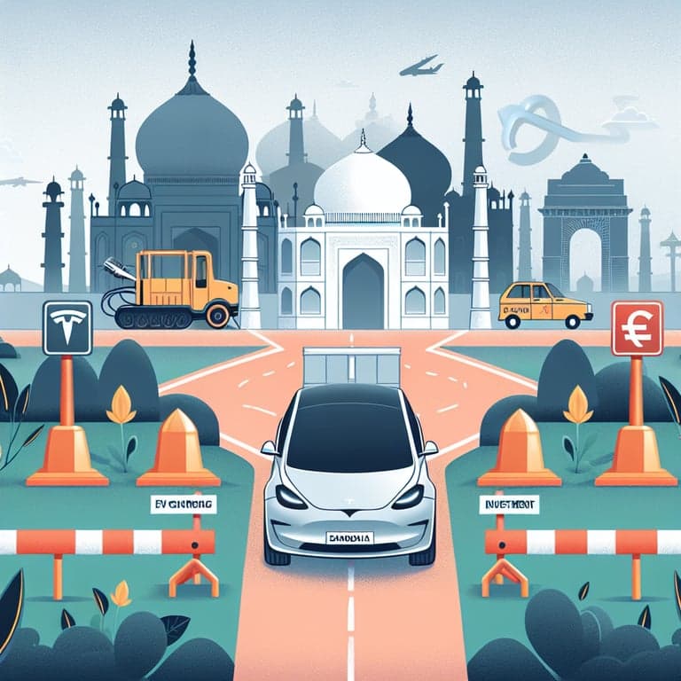 India Caps EV Charging Investment for Foreign Automakers: What It Means for Tesla and Others