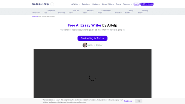 Thumbnail image for Academic Help - AI Essay Writer