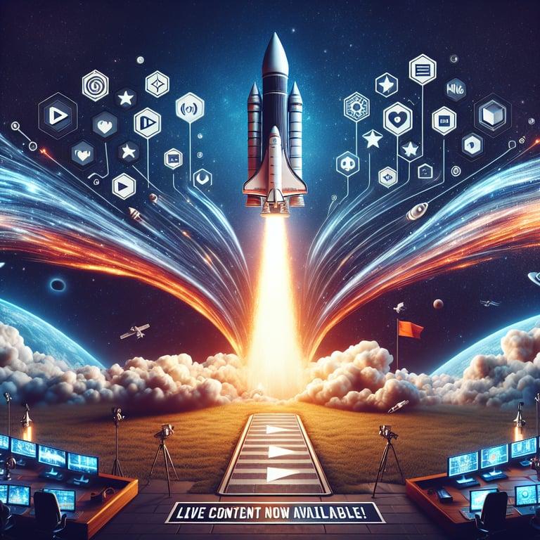 Banner for NASA's Lift-Off into Streaming: Live Content Now Available!