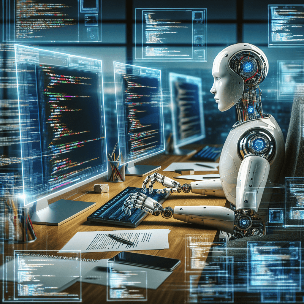 Banner for AI Revolution: Microsoft CEO Reveals Robots Penning Up to 30% of Code